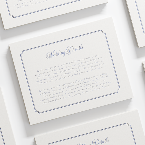Letterpress Details Cards