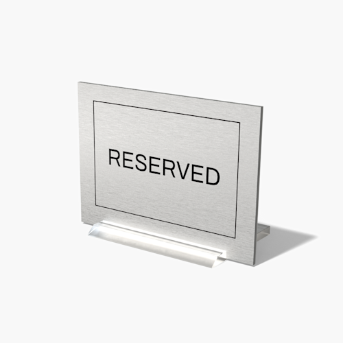 Metal Table Signs