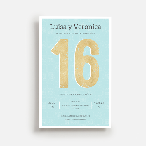 Invitaciones de cumpleaños para adolescentes