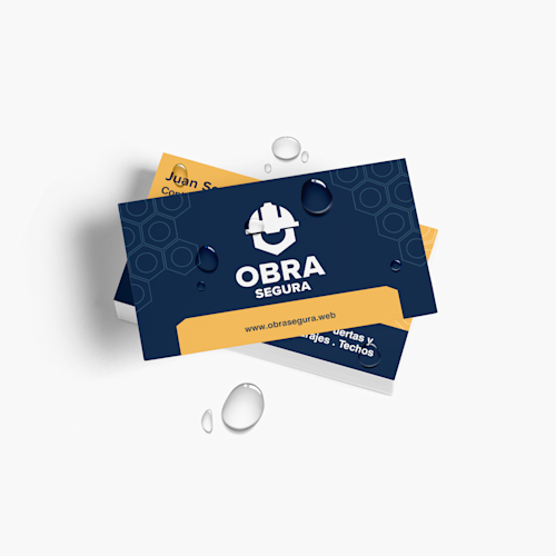 Tarjetas de visita impermeables