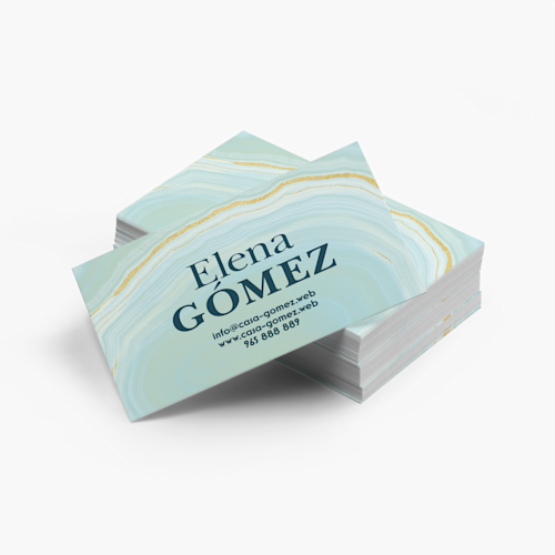 Tarjetas de visita tacto suave