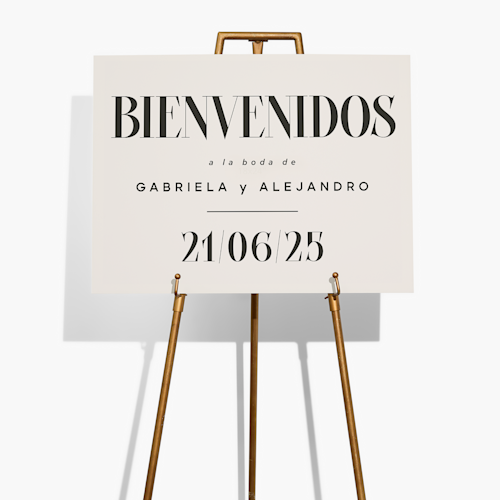 Carteles de bienvenida