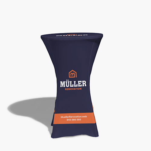 Manteles para mesas de pie redondas