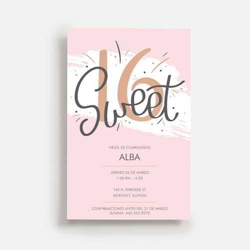 Invitaciones de cumpleaños de adolescentes