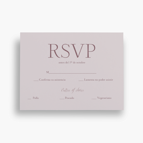 Tarjetas de RSVP