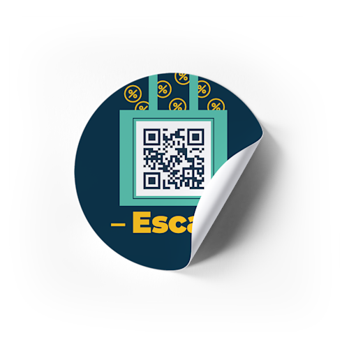 Etiquetas adhesivas con códigos QR