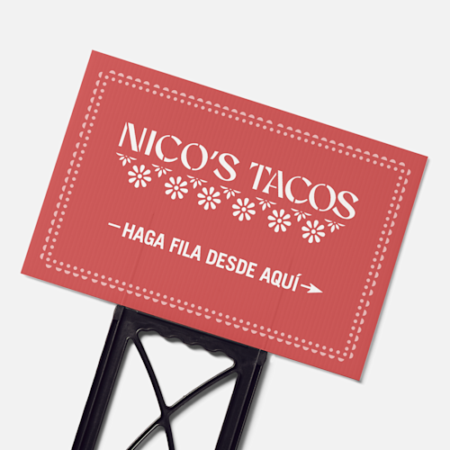 Carteles para exteriores