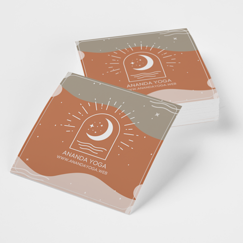 Etiquetas adhesivas cuadradas