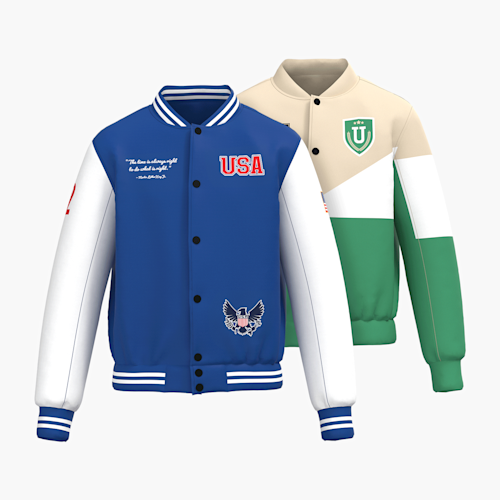 Chaqueta bomber deportiva unisex totalmente personalizada