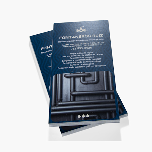 Tarjetas informativas con relieves brillantes