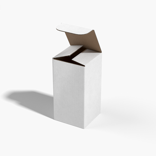 Cajas automontables de tapa sin impresión