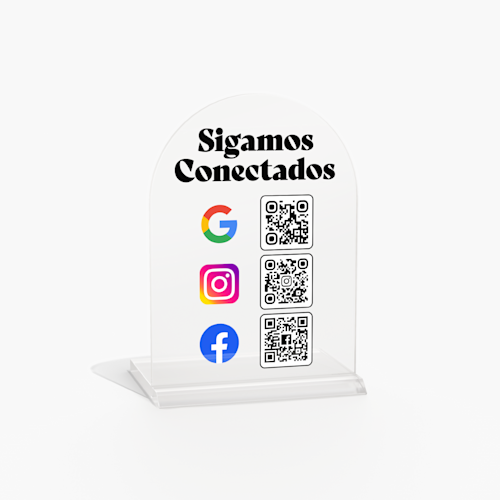 Carteles acrílicos de mesa