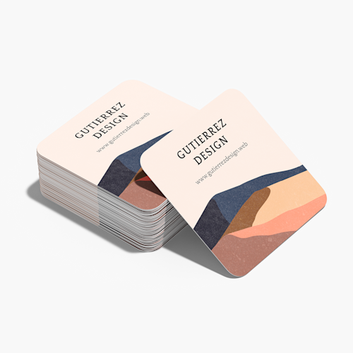 Tarjetas de presentación de fino granulado