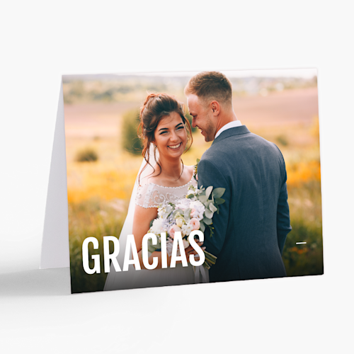 Tarjetas de agradecimiento para bodas