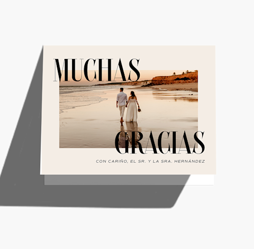 Tarjetas de agradecimiento personalizadas