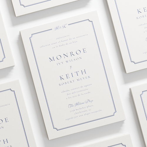 Invitaciones de boda letterpress
