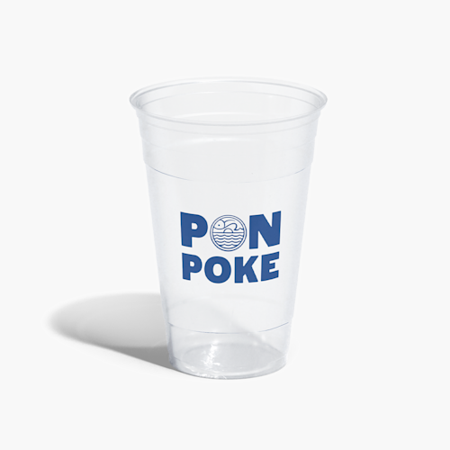 Vasos de plástico transparentes personalizados