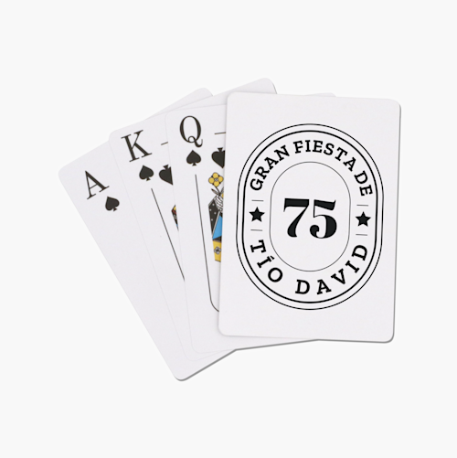 Barajas de cartas personalizadas