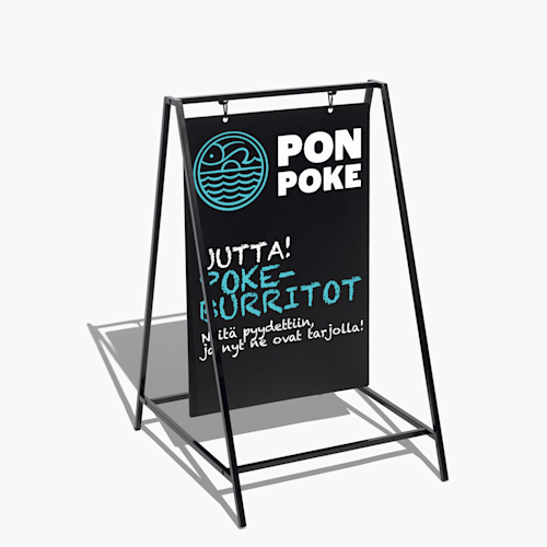 Heiluva A-liitutaulukyltti