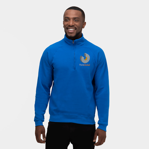 Fruit of the Loom® -collegepusero neljäsosavetoketjulla