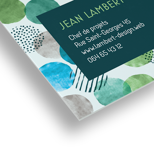 Cartes de visite mates