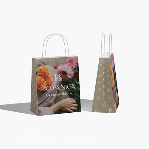 Sacs en papier avec impression totale
