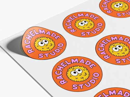 Feuilles de stickers ronds