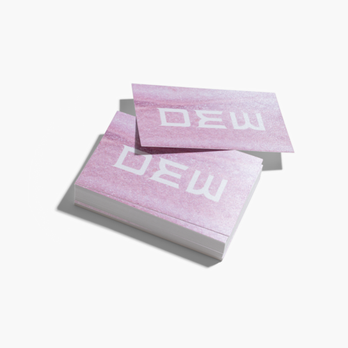 Cartes de visite effet métallisé