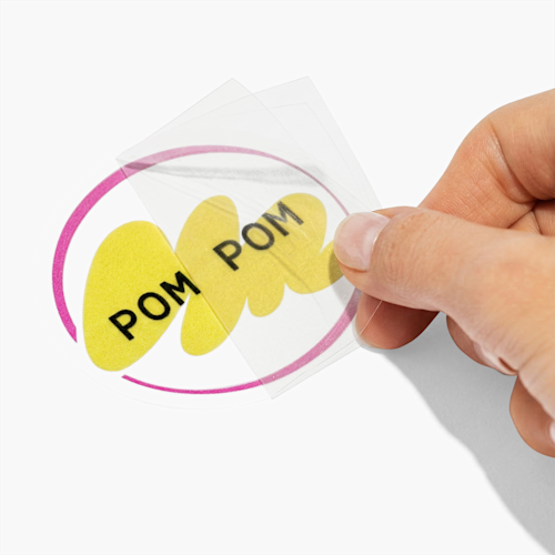 Stickers avec film de transfert