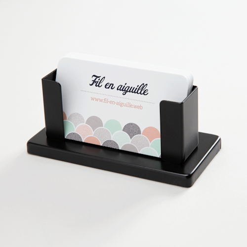 Porte-cartes d'affaires de bureau en acier