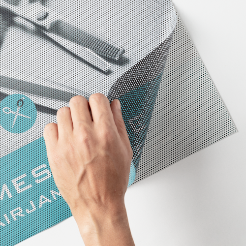 Vinyle microperforé pour vitres