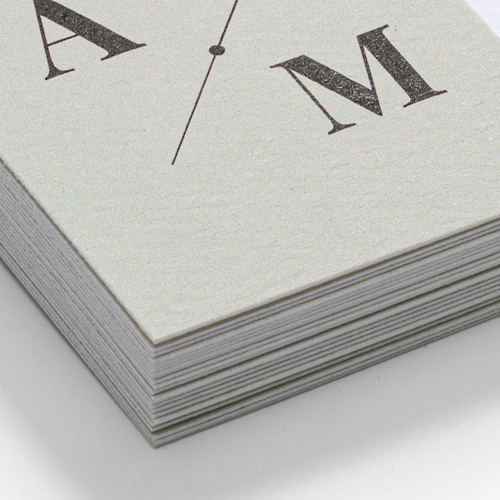 Cartes postales papier naturel texturé