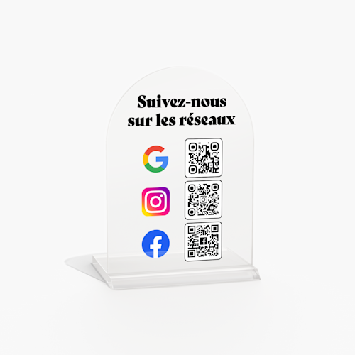 Pancartes de table en acrylique