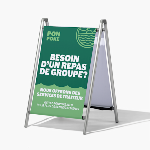 Enseignes en A en tissu