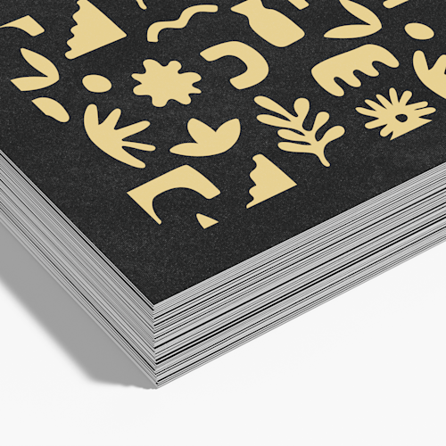 Cartes postales effet sablé