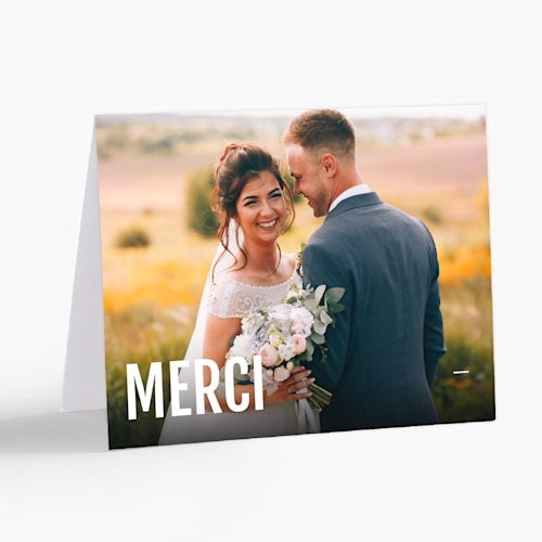 Cartes de remerciement de mariage
