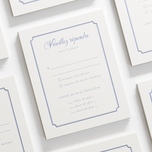 Cartes-réponses typographiques