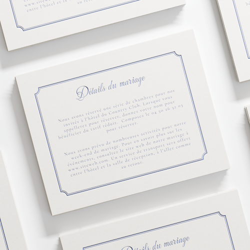 Cartes de détails typographiques