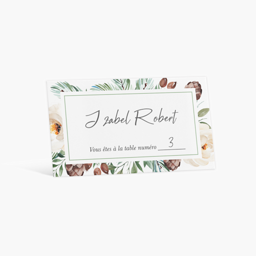 Marque-places de mariage