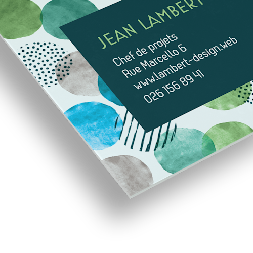 Cartes de visite mates