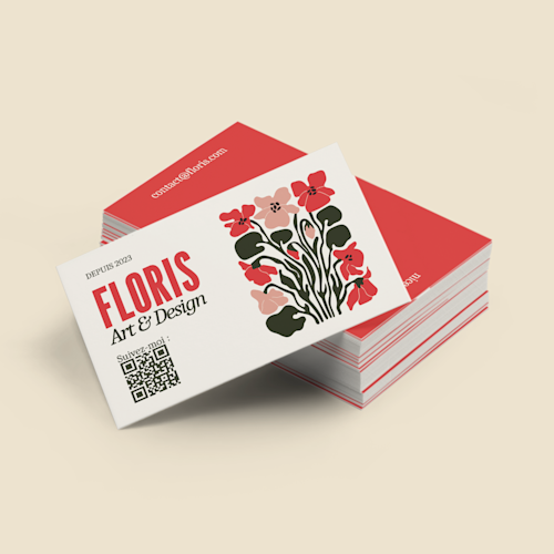 Cartes de visite mates