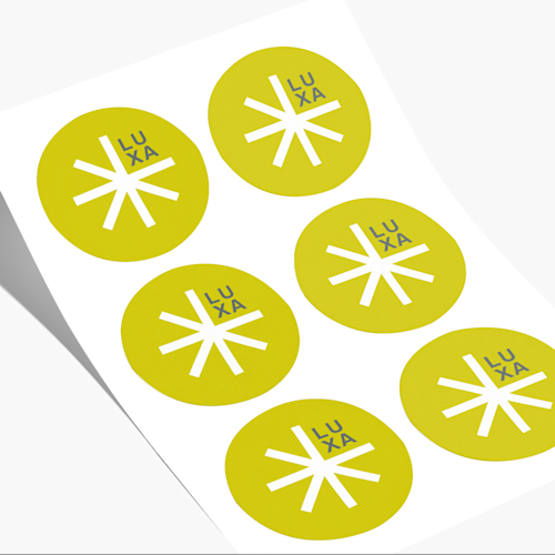 Feuilles de stickers ronds