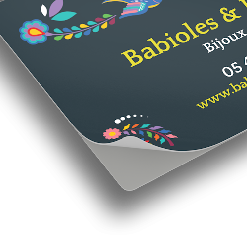 Cartes de visite autocollantes