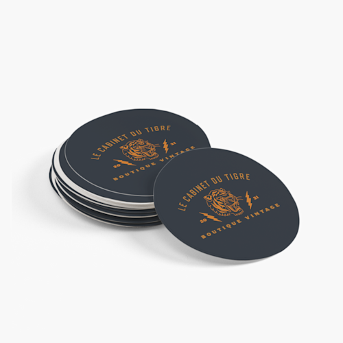 Cartes de visite rondes