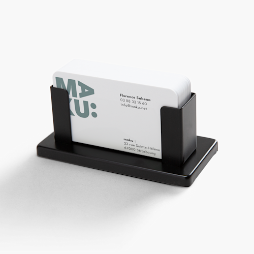 Porte-cartes de visite de bureau en acier