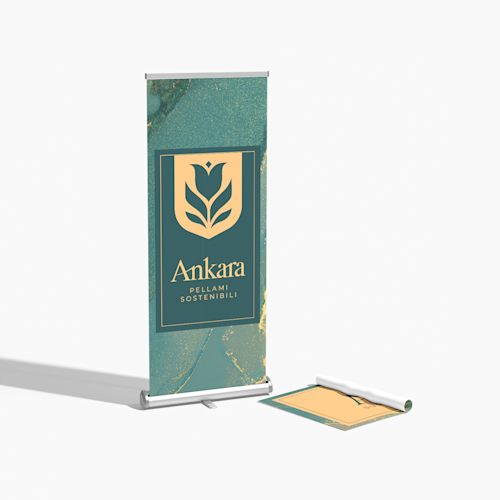 Roll up con banner sostituibile