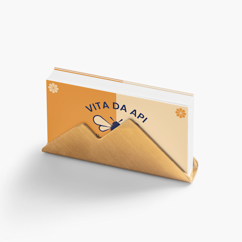 Portabiglietti da visita dorati