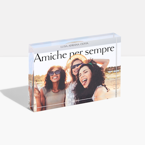 Blocchi con foto in acrilico