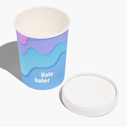 Iskrembeger med lokk