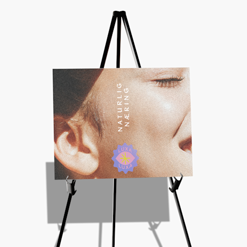 Skilt av skummateriale